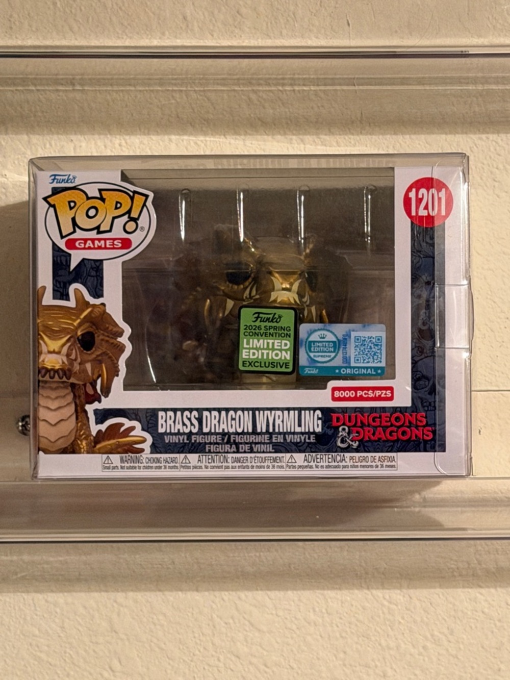 Funko Brass Dragon Wyrmling Pop! Vinyl Figure - Gold